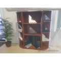 Wood BookCase w/ Curved End Cap Units